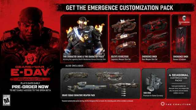 Explicación del bono de reserva del día electrónico de Gears of War, la edición premium y el acceso anticipado 9