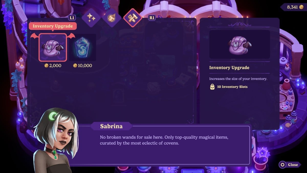 Cómo aumentar el espacio de su inventario en Moonlight Peaks 7 Actualización de inventario de Sabrina Moonlight Peaks