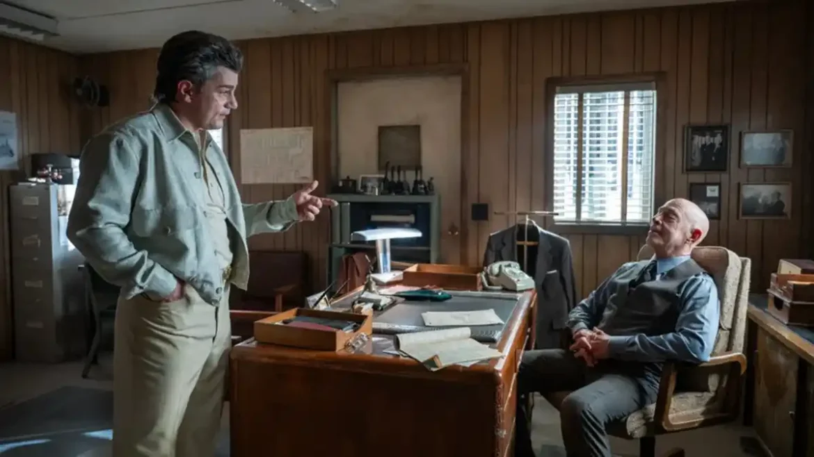 Hamish Allan-Headley and J.K. Simmons in The Westies Season 1