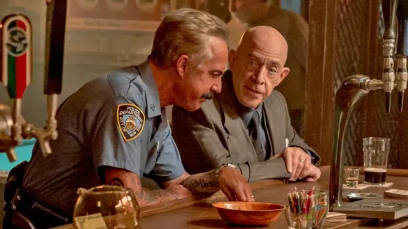 Titus Welliver and J.K. Simmons in The Westies Season 1